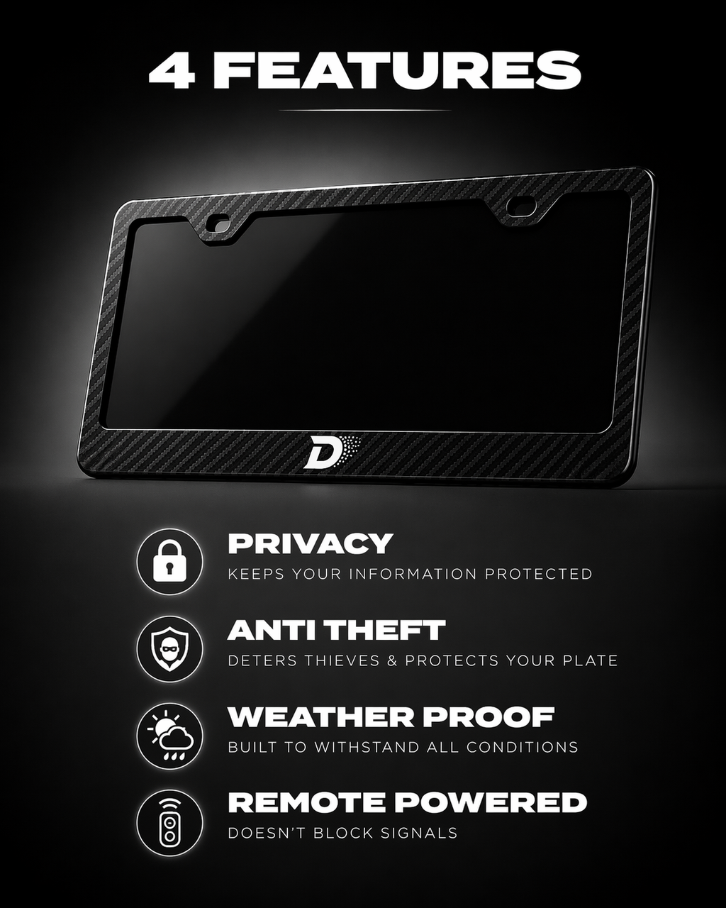 Disappear License Plate Cover.