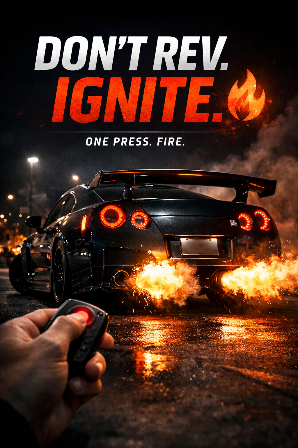 Disappear Flame Kit – Single Exhaust Fire System for Cars & Motorcycles 🔥