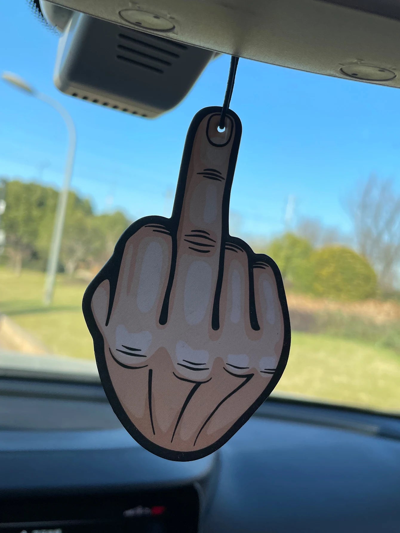 Car Aromatherapy Perfume Air Freshener Japanese Cartoon Animation Rearview Mirror Fragrance Pendant Toilet Air Vent Gesture