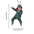 Creative HASBULLAH Car Rearview Mirror Pendant Russia Online Celebrity Baby Car Hanging Decor For Auto Interior Decortaion