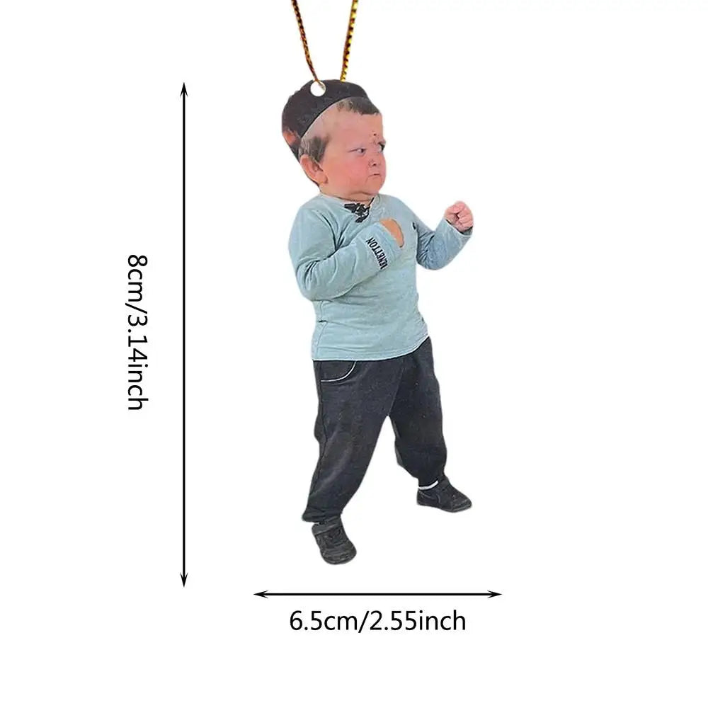 Creative HASBULLAH Car Rearview Mirror Pendant Russia Online Celebrity Baby Car Hanging Decor For Auto Interior Decortaion