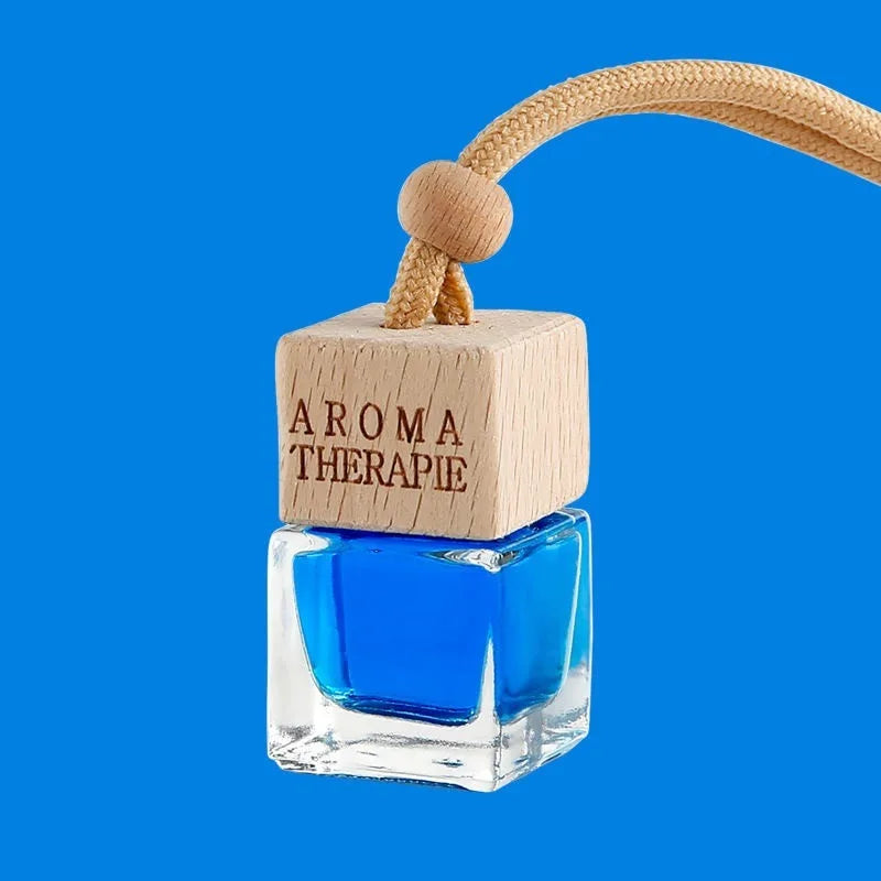 Wood Hanging Car Air Freshener Diffuser Perfume Aromatherapy Essential Oil Bottle Hanging Car Air Freshener Car Auto Accessories