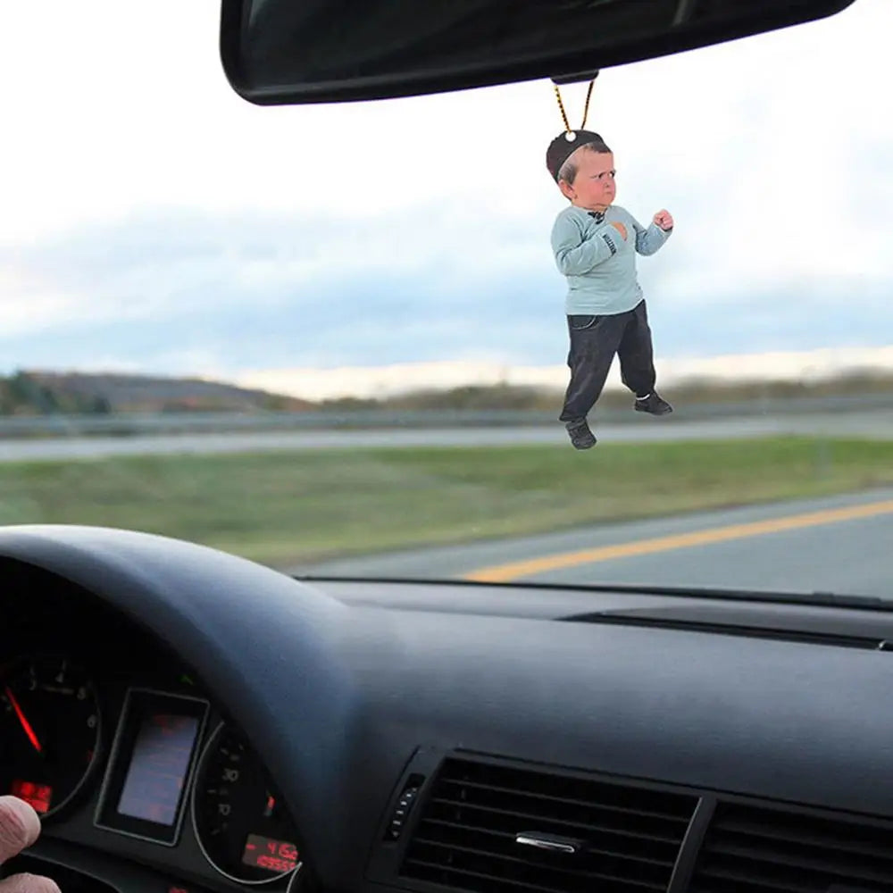 Creative HASBULLAH Car Rearview Mirror Pendant Russia Online Celebrity Baby Car Hanging Decor For Auto Interior Decortaion