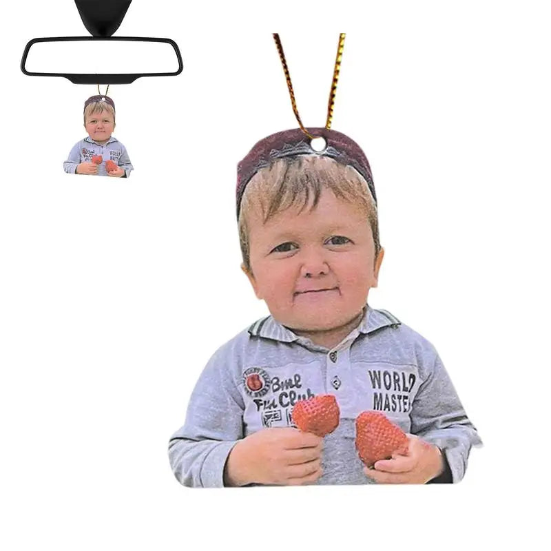 Creative HASBULLAH Car Rearview Mirror Pendant Russia Online Celebrity Baby Car Hanging Decor For Auto Interior Decortaion